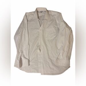 Modena Men’s Classic Fit White Dress Shirt – Size 17 (34/35)